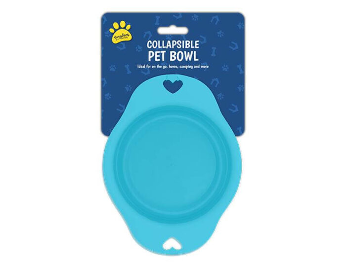 Kingdom Petcare Essentials  Collapsable Pet Bowl with clip - colour may vary