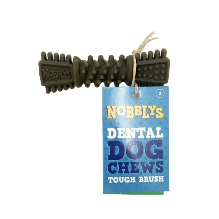 Nobblys Dental Dog Chew Tough Brush - Mint 50g