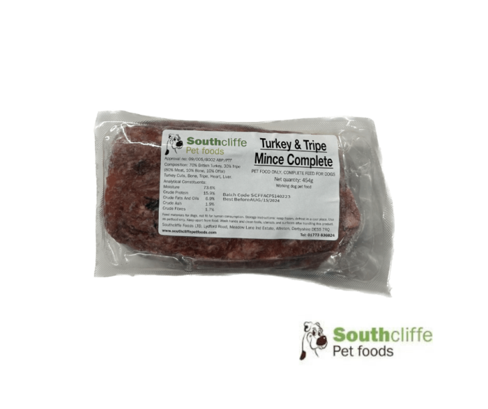 Southcliffe Turkey and Tripe Complete Mince 454g