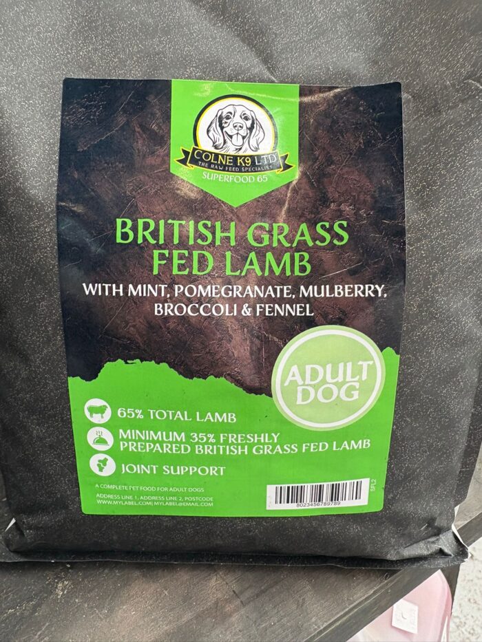 Colne K9 Superfoods Adult Dog - Lamb 2kg